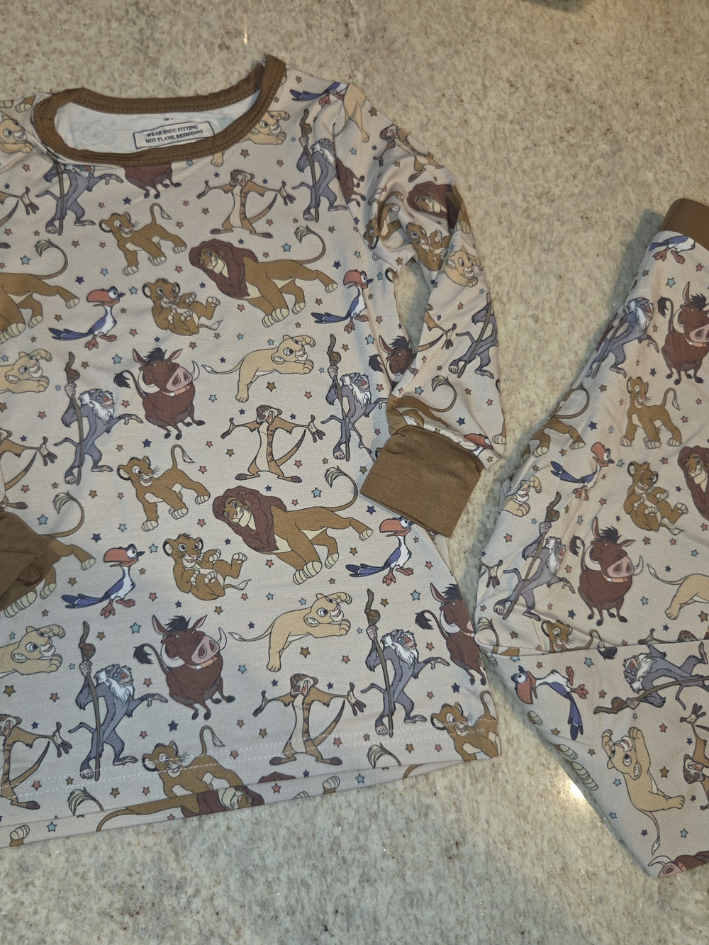 3T Bamboo Lion King Long-sleeve Shirt & Pants Set